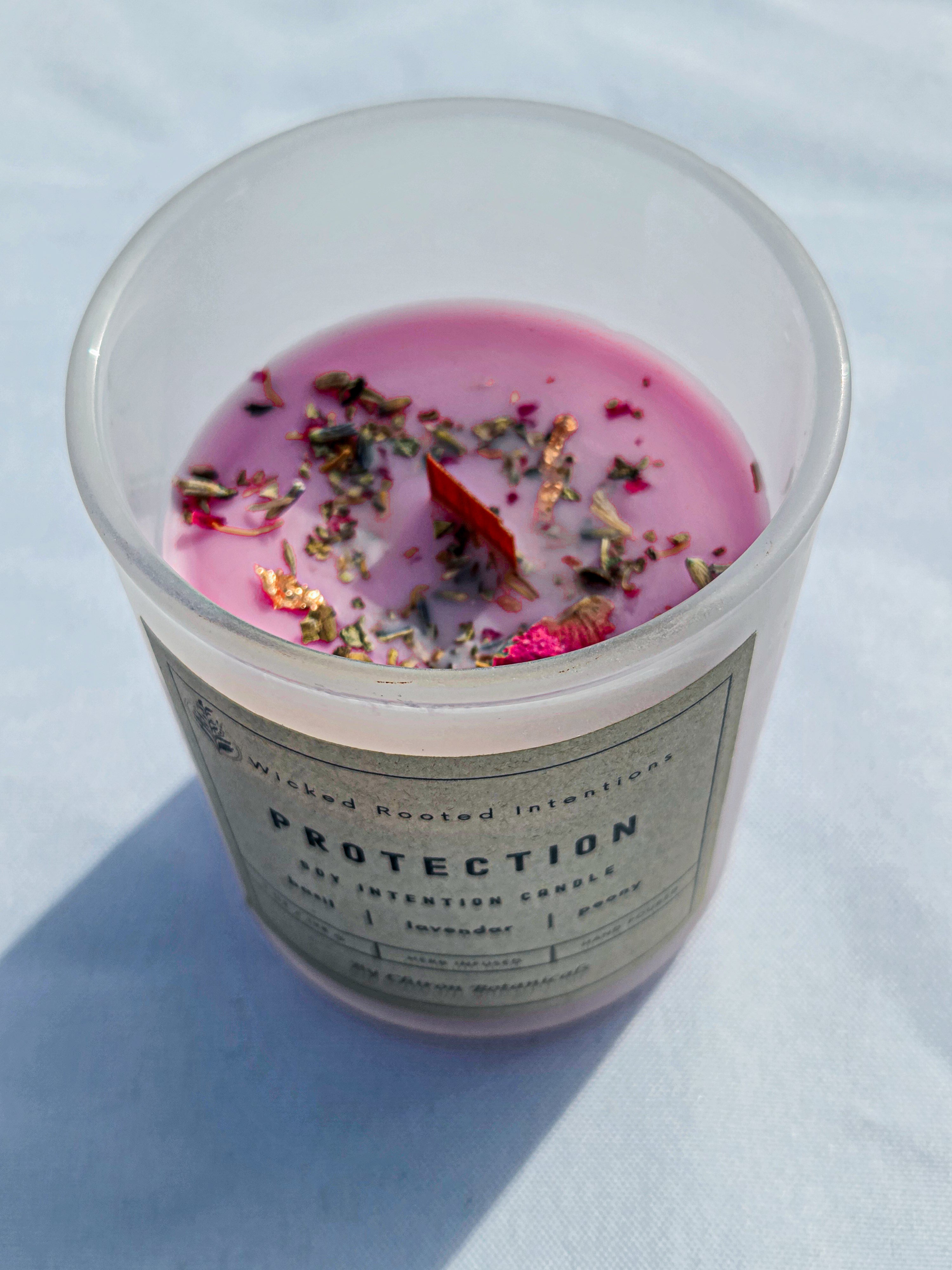 Protection Intention candle